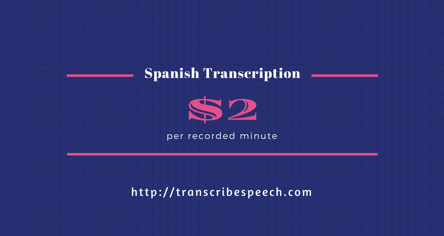 Spanish Transcription Rates